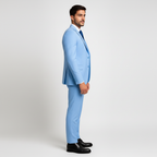 Men's 3-Piece Suit with Waistcoat - Blazer, Vest & Trousers