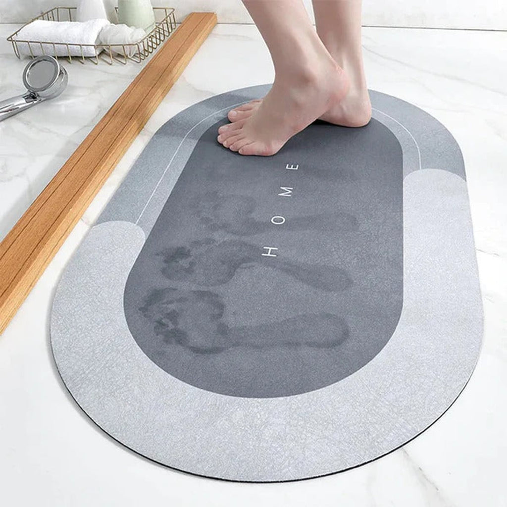 extra large anti slip bath mat in grey