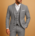 Men's Three Piece Suit Single-Breasted Blazer, Waistcoat and Trousers