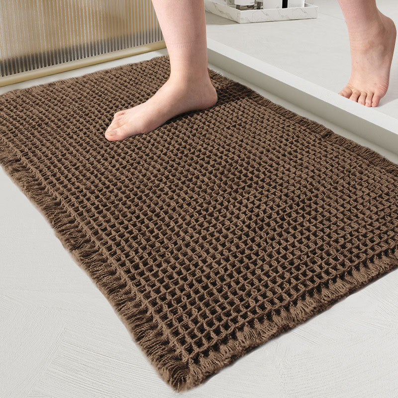 Non-Slip Bath Mat - Quick-Dry Waffle Weave