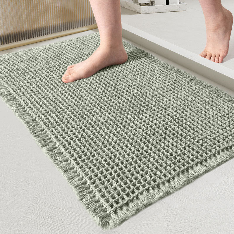Non-Slip Bath Mat - Quick-Dry Waffle Weave