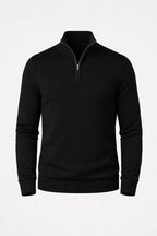 Men's 1/4 Zip Jumper Slim Fit Long Sleeve Pullover