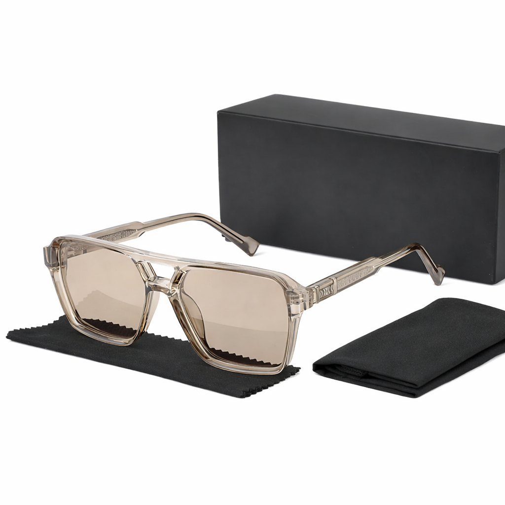 Men's Oversized Retro Sunglasses, Wide Frame