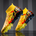 Men's Football Boots High-Top Studs - Wide Fit Synthetic Upper