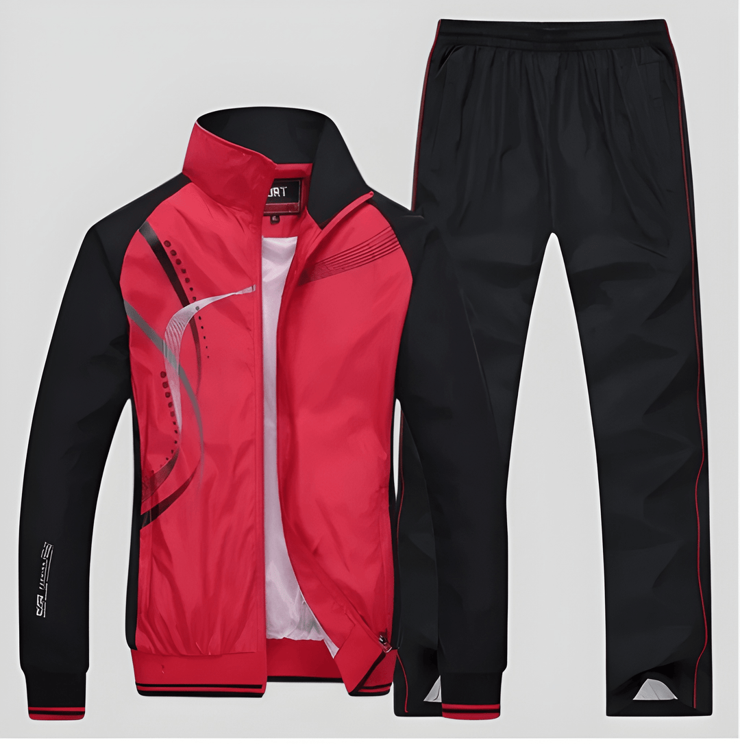 Men's Tracksuit Two-Piece Set – Zip Jacket & Jogger Pants