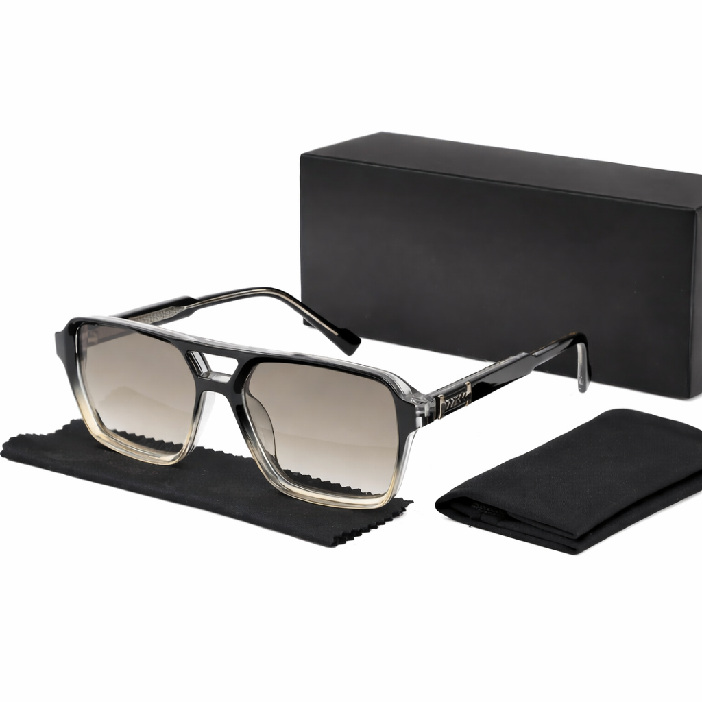 Men's Oversized Retro Sunglasses, Wide Frame