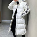Men's Long Parka Jacket - Windproof Warm Winter Coat with Hood