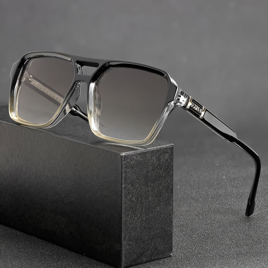 Men's Oversized Retro Sunglasses, Wide Frame