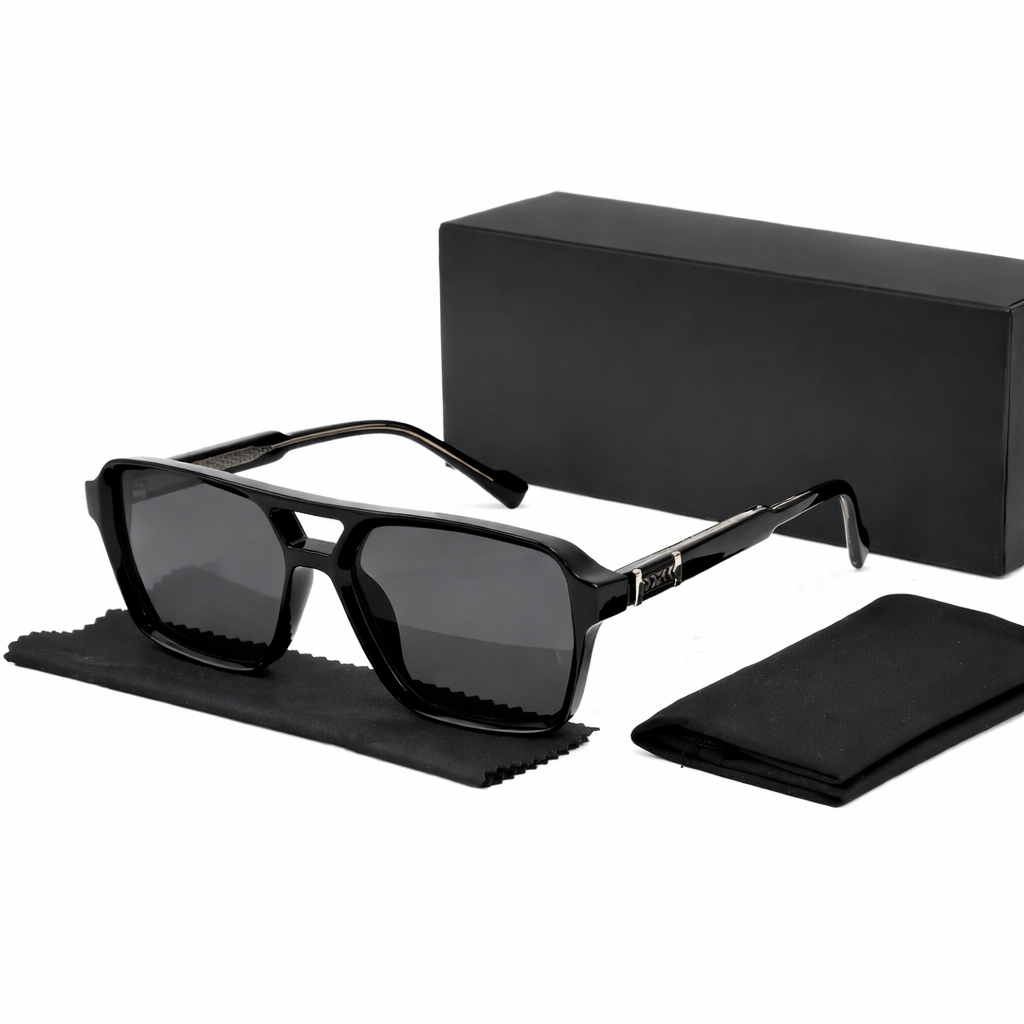 Men's Oversized Retro Sunglasses, Wide Frame
