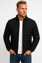 Men's Slim Fit Zip Jacket - Padded Casual Jacket