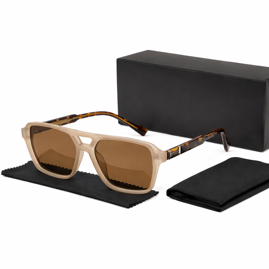 Men's Oversized Retro Sunglasses, Wide Frame