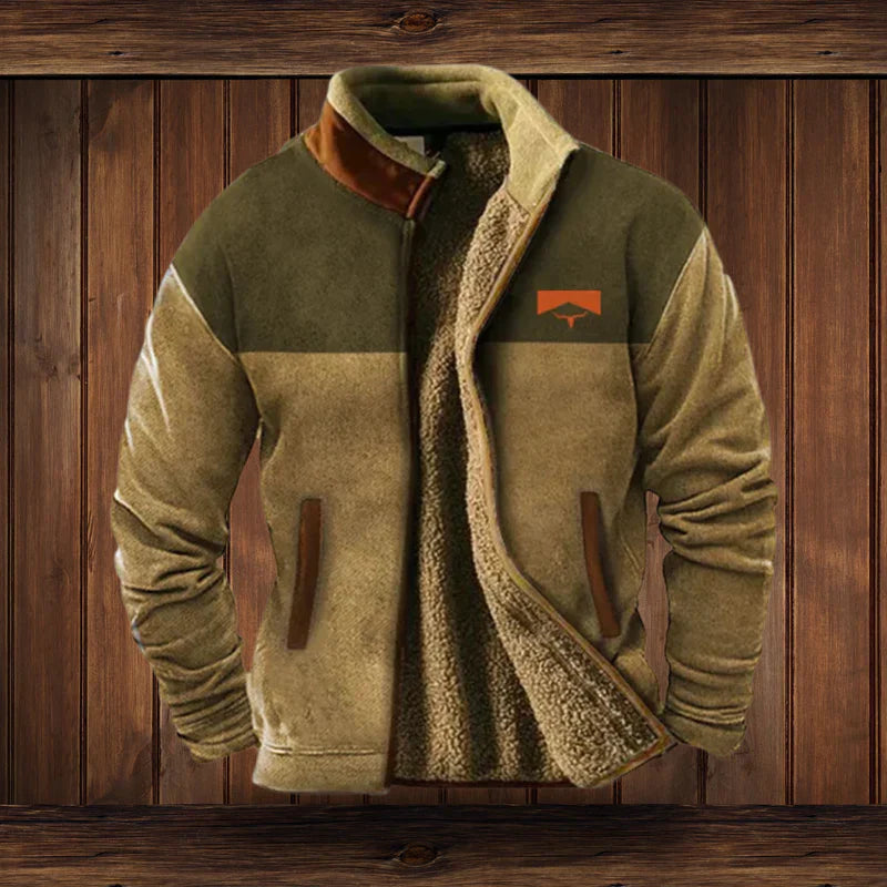 Men's Winter Jacket Vintage Design Warm Lined Coat