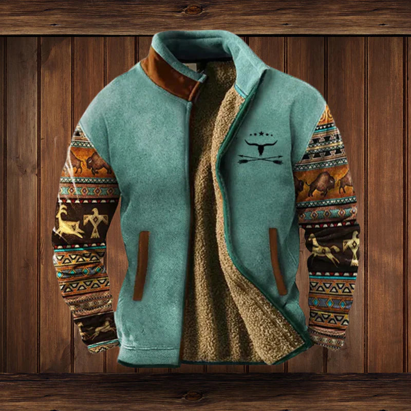 Men's Winter Jacket Vintage Design Warm Lined Coat