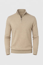 Men's 1/4 Zip Jumper Slim Fit Long Sleeve Pullover