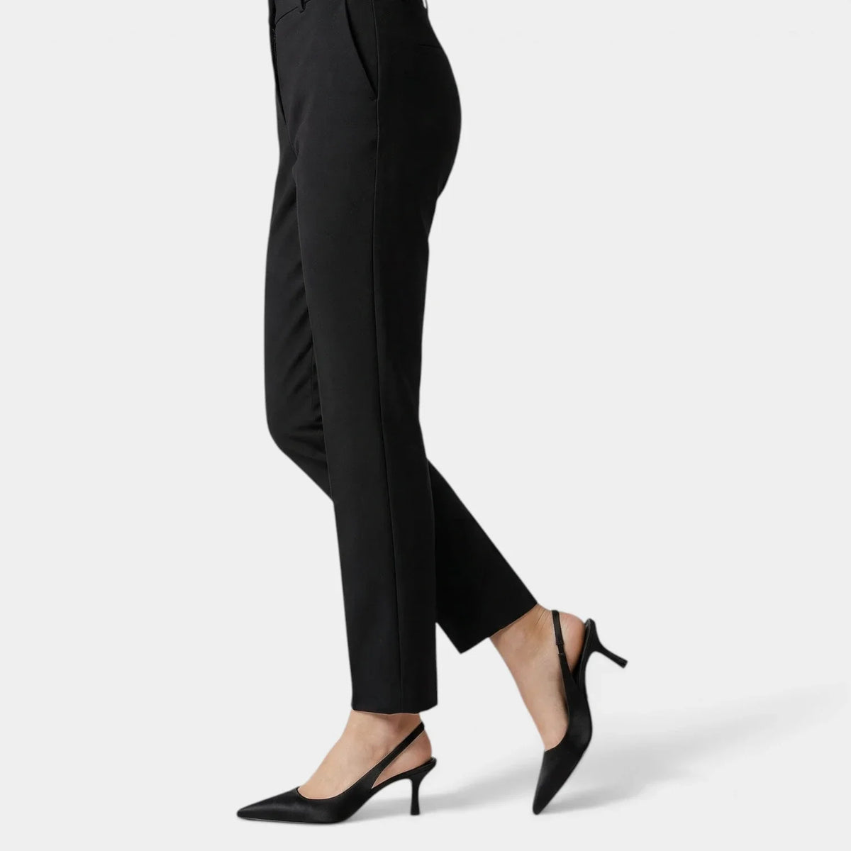 Women's Pointed Toe Slingback High Heels in Linen
