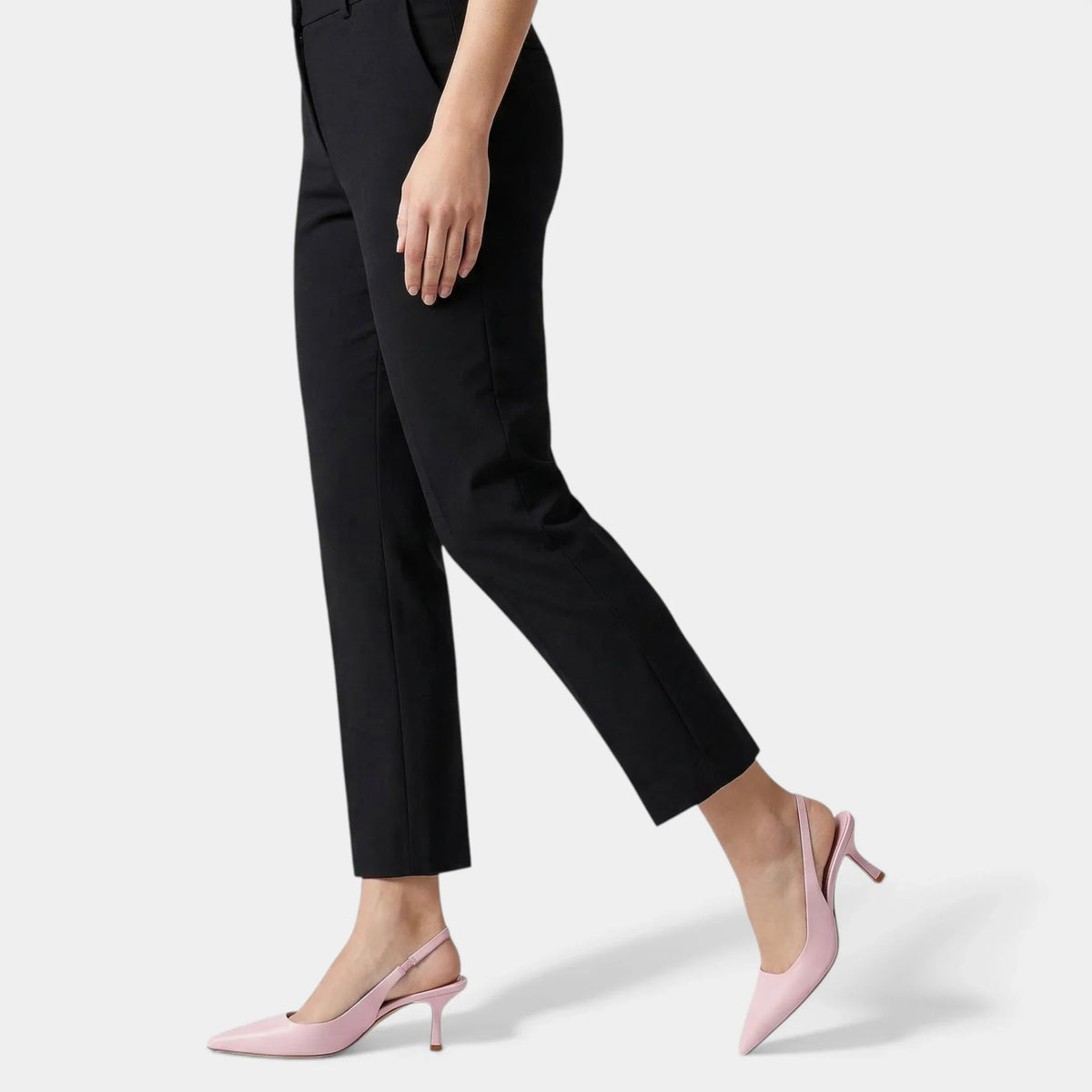 Women's Pointed Toe Slingback High Heels in Linen