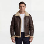 Men's Fleece-Lined Jacket with Lambswool Lining – Casual Fit