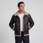 Men's Fleece-Lined Jacket with Lambswool Lining – Casual Fit