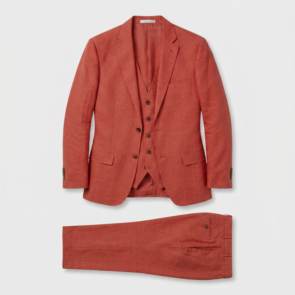 Women's Three-Piece Suit Set – Double-Breasted Blazer, Waistcoat & Trousers