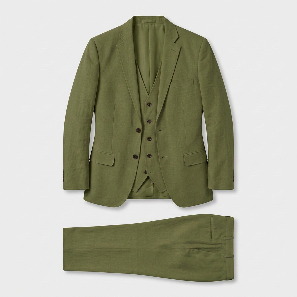Women's Three-Piece Suit Set – Double-Breasted Blazer, Waistcoat & Trousers