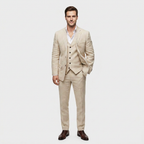 Women's Three-Piece Suit Set – Double-Breasted Blazer, Waistcoat & Trousers