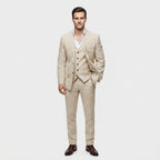 Women's Three-Piece Suit Set – Double-Breasted Blazer, Waistcoat & Trousers
