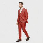 Women's Three-Piece Suit Set – Double-Breasted Blazer, Waistcoat & Trousers