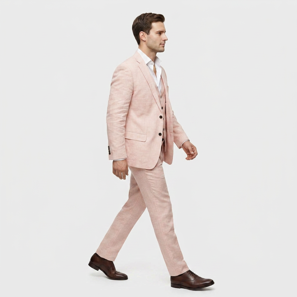 Women's Three-Piece Suit Set – Double-Breasted Blazer, Waistcoat & Trousers