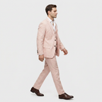 Women's Three-Piece Suit Set – Double-Breasted Blazer, Waistcoat & Trousers