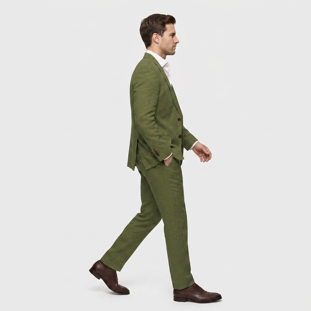 Women's Three-Piece Suit Set – Double-Breasted Blazer, Waistcoat & Trousers