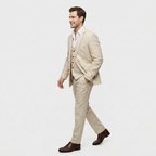 Women's Three-Piece Suit Set – Double-Breasted Blazer, Waistcoat & Trousers