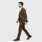 Women's Three-Piece Suit Set – Double-Breasted Blazer, Waistcoat & Trousers