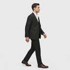 Women's Three-Piece Suit Set – Double-Breasted Blazer, Waistcoat & Trousers