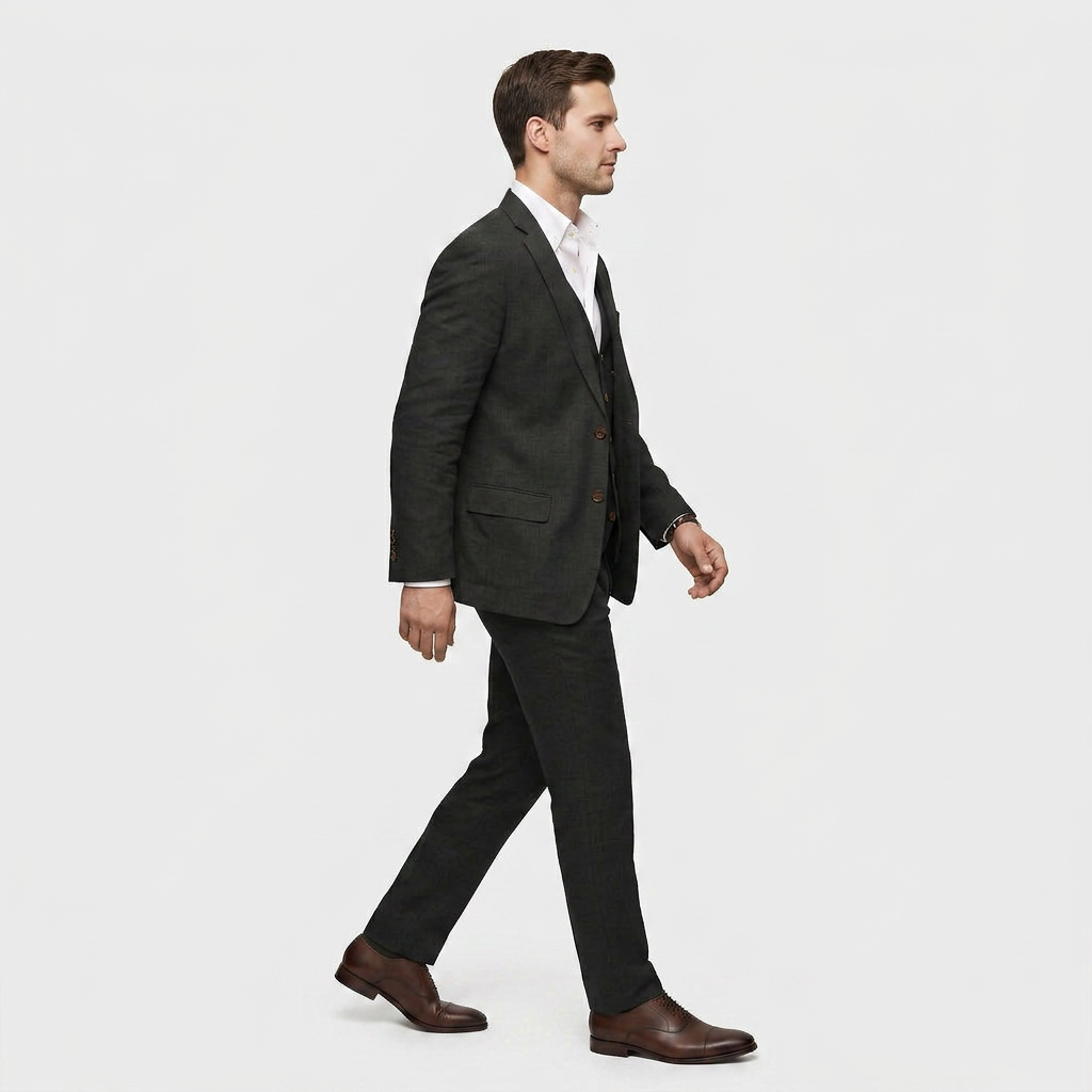 Women's Three-Piece Suit Set – Double-Breasted Blazer, Waistcoat & Trousers