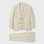 Women's Three-Piece Suit Set – Double-Breasted Blazer, Waistcoat & Trousers