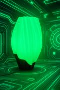 Waves Design Table Lamp with Color-Changing Light and Remote Control – Modern Ambient Lamp