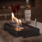 FLAMEGLOW – Portable Bioethanol Tabletop Fireplace for a Stylish Flame Ambience