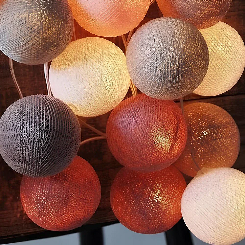 Cotton Light Ball Garland – Create Atmosphere and Warmth in Any Space
