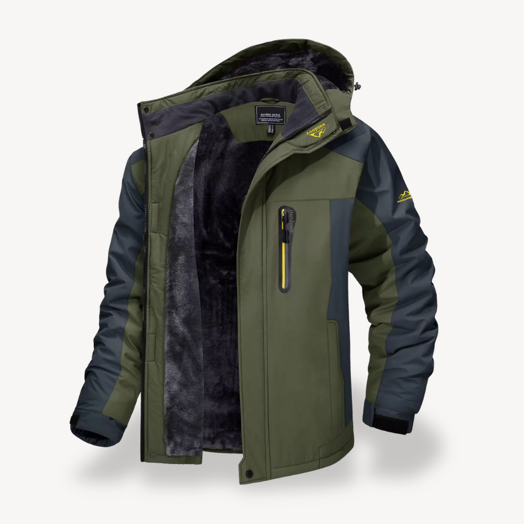 Todd | Men's Hooded Fleece Lined Winter Jacket - Image 7
