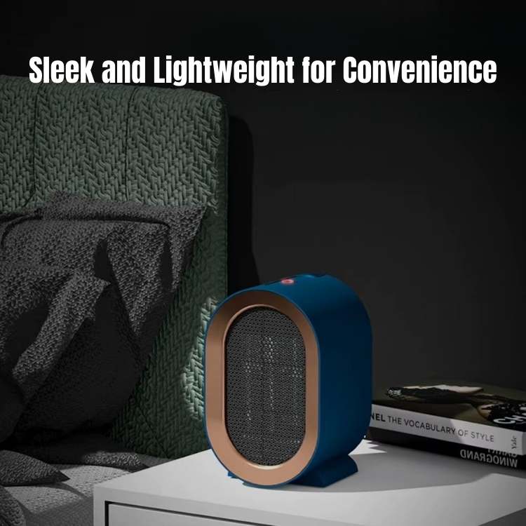 Portable Electric Ceramic Heater - Compact Space Heater for Living Room, Bedroom & Office