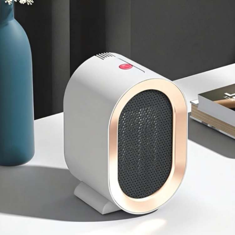 Portable Electric Ceramic Heater - Compact Space Heater for Living Room, Bedroom & Office