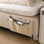 Under-Mattress Bedside Caddy - Hanging Felt Storage Organizer