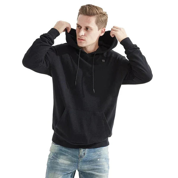 Men's Heated Hoodie with Adjustable Temperature Settings
