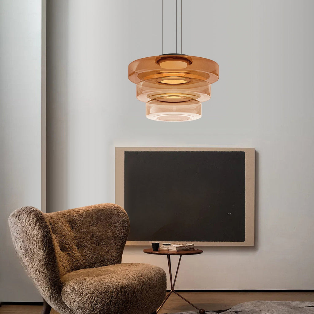 BauhausGlow – Glass Pendant Lamp in Bauhaus Style with Warm Lighting & Modern Design