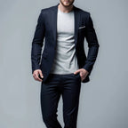 Men's Suits Slim Fit Two Piece Set - Tailored Jacket & Trousers