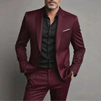 Men's Suits Slim Fit Two Piece Set - Tailored Jacket & Trousers