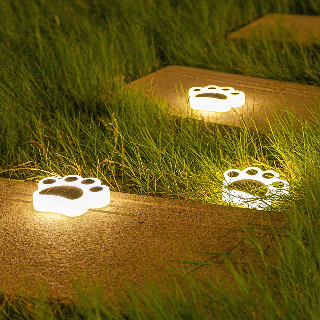 Solvi Paw | Solar-Powered LED Garden Lights in Paw Shape with Ground Stake