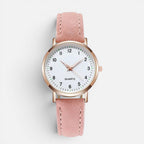 Women's Quartz Watch with Faux Leather Strap