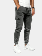 Men's Cargo Jogging Pants with Drawstring Waist