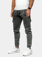 Men's Cargo Jogging Pants with Drawstring Waist